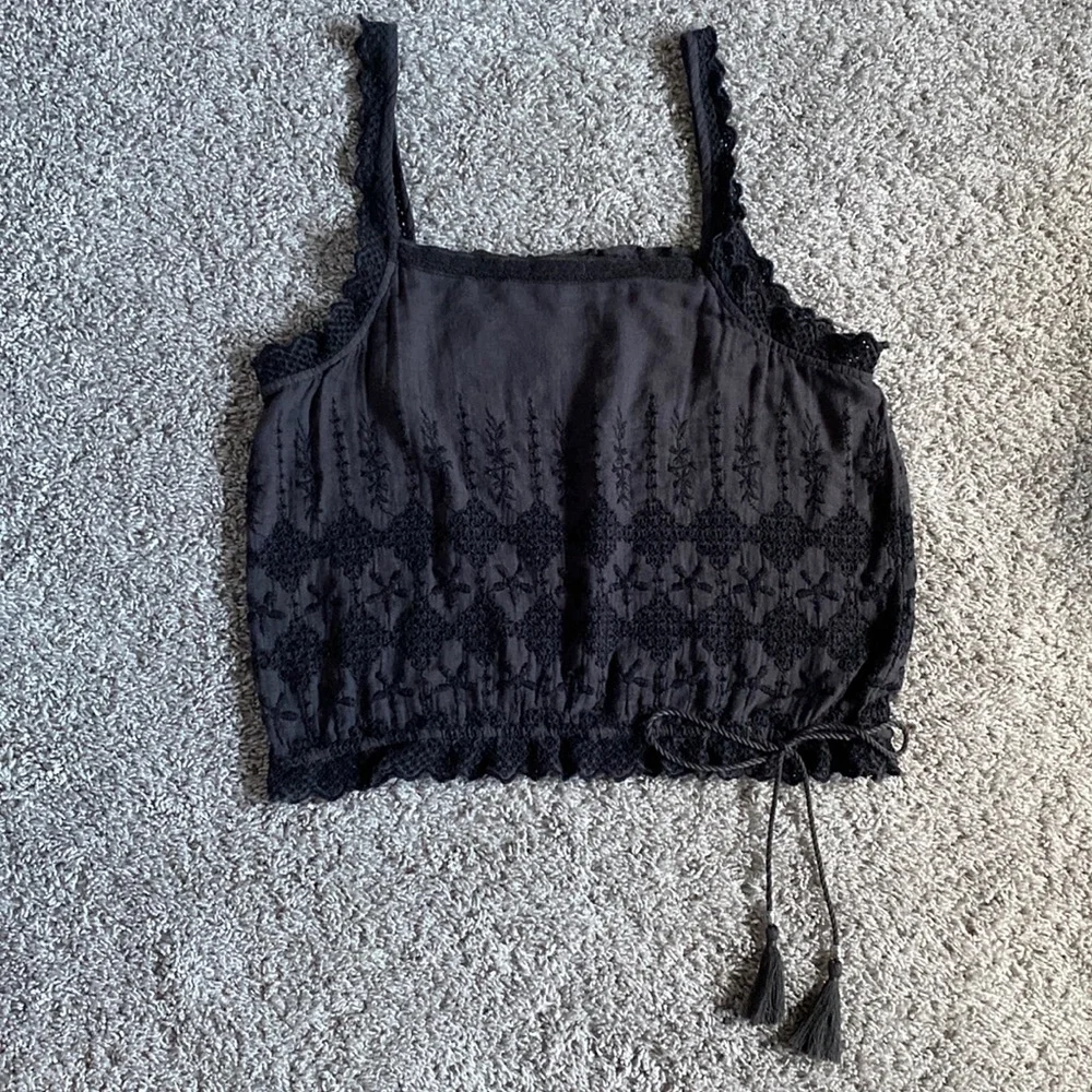 American Eagle Embroidered Tank Top - Picture 1 of 11